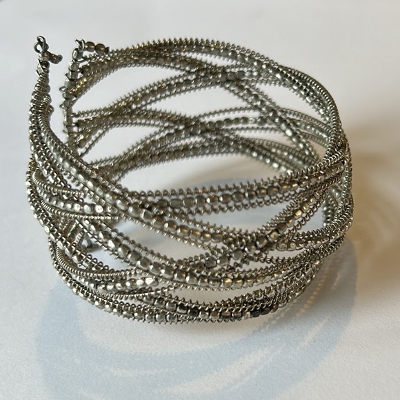💥Bohemian Braided Beaded Wire Cuff Bracelet - Picture 3 of 10